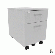 Caisson mobile avec tiroir pour dossiers suspendus - Quadrifoglio. - Gris_3