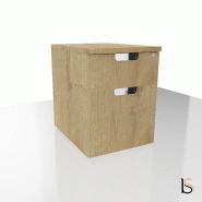 Caisson mobile TAK - Mobel Linea - 2 tiroirs, Chêne veiné_3