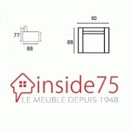 Fauteuil pivotant Lagondo - Velours gris - Grand confort et design élégant - Fabrication italienne_3