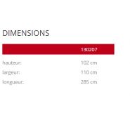 Jardinière Lido 130207 - Komserwis - Acier verni - Hauteur 102 cm_3