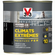 Peinture fer extérieur climats extrêmes® V33 - noir mat - 0,5 L - direct sur rouille_3