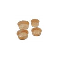 Bol salade kraft brun 1000 ml - Alphaform - Diamètre 15 cm - Réf : NN03070053_3