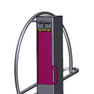 Support et station de recharge extérieure pour 1 vélo électrique - Velec Mono avec prise IP55_3