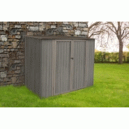 Abri jardin métal - aspect bois vieilli - 3,17 m² - gris 75_3