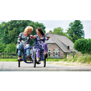 Modèle Confort Duo avec moteur Bafang et assises ajustables pour deux personnes