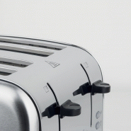 TOS14 - Grille-pain toaster 4 tranches en acier inoxydable - H.Koenig - 1500W, 7 niveaux de brunissage_3