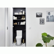 Poubelle de salle de bains 3L - or mat - Wenko Lou - inox avec récipient plastique amovible_3