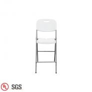ZL-D55 - Chaise pliante commerciale contemporaine - Zhejiang Huzoli Metal Products Co., Ltd - siège moulé blanc et cadre en acier pliable_3