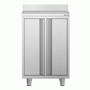 Meuble inox pour machine à café - 600 x 600 mm - 2 portes battantes_3