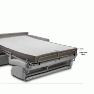 Canapé convertible express DREAMER EDITION 120 cm - Cuir et PU taupe - Matelas 16 cm haute résilience_3