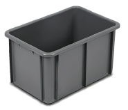 Bac de manutention en polyéthylène - fond et parois pleins - lot de 10 - résistant aux UV et aux chocs_3
