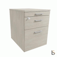 Caisson mobile 2 tiroirs  + 1 tirette plumier - QUADRIFOGLIO - Béton_3