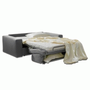 Canapé-lit Dreamer Express - Sommier à lattes 140x197 cm avec matelas 16 cm - Tweed gris silex_3