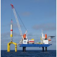 Grue offshore Liebherr Bos 14000 pour opérations de levage sur plateformes maritimes