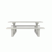 Table pique-nique RUBUS béton 6 places avec assises_3