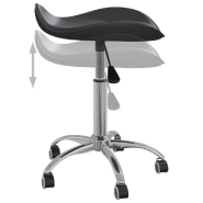 Vidaxl tabouret de salon et spa noir similicuir 323684_3