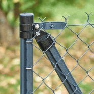 Grillage simple torsion gris - rouleau 20m, hauteur 1m00, maille 50x50mm - fil acier galvanisé plastifié diamètre 2.4mm_3