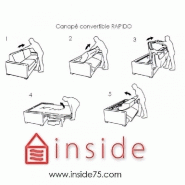 Fauteuil convertible express SUN - Matelas 16 cm - Microfibre gris graphite - 70x197 cm_3