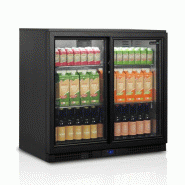Arrière - bar 2 portes vitrées coulissantes et 4 clayettes chromées - 182 L | Tefcold - BA26S_3