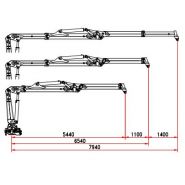 Grue hydraulique avec flèche télescopique et extension de 7,94 m