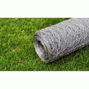Vidaxl grillage pour volière acier galvanisé 25 x 1 m argenté 140423_3