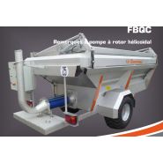 Remorque à pompe pour raisin avec moteur électrique et arrêt d’urgence intégré