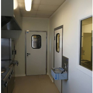 Porte de chambre froide inox bouchonné ou brossé - sur-mesure_3