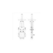 Vanne à guillotine - Gangye Valve - à tige montante - modèle JZU973X-10C - tailles DN50 à DN1600_3