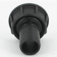 Raccord annelé - Droit - avec écrou - F 1