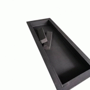 Niche en XPS prête à carreler 968 x 305 x 90 mm premium - noir - avec séparations amovibles pour hammam et salle de bain_3