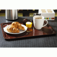 Plateau stratifié lisse Capri Cambro acajou 460mm_3