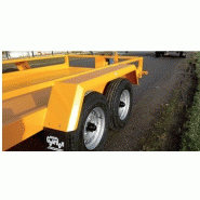 Remorque CP35 avec plancher métallique et options d’arrimage disponibles