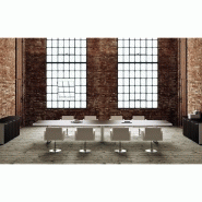 Table de réunion ARCO - bois laqué noir, plateaux et façades plaqués avec vernis opaque translucide_3