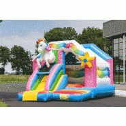 Combo toboggan gonflable - Compact, facile à transporter et installer - 4,6 x 4,0 x 3,5m_3