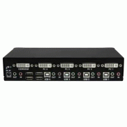 Commutateur KVM 4 Ports DVI USB, Montage en Rack et Audio - Switch KVM - 2560x1600_3