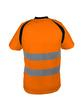T-shirt haute visibilité orange/bleu - 100% polyester bird-eye - 150 g/m2 - Normes EN ISO 13688 et EN ISO 20471_3