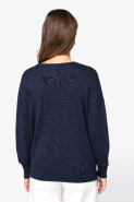 Cardigan écoresponsable en Lyocell pour femme - Native Spirit - Réf : NS922 - 50% coton biologique et 50% Lyocell TENCEL_3