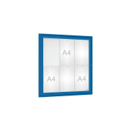 Vitrine d'intérieur peinte - 2 à 9 A4 - Plexi-rigide 4 mm - Fabrication française_3