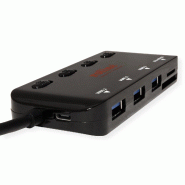 ROLINE Hub USB 3.2 Gen 1, 3 ports, type C, 1 port Cardreader_3