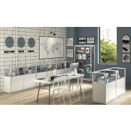 VITRINE HAUTE NOIRE AVEC RANGEMENT OCCULTÉ - L 95 P 45 H 190 CM STM95VR-N_3