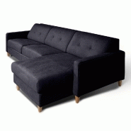 Canapé d'angle Norway - Matelas 16 cm - Système express - Sommier à lattes Renatonisi - Tweed gris platine_3