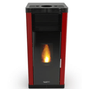 Poêle à granulés sans électricité Veronica Noir - Laminox - Design cubique, 7,5 kW, autonomie 6 à 18h_3