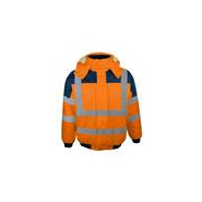 Blouson haute visibilité intempéries - Type aviateur - Bandes rétro-réfléchissantes - Doublé polaire - Blavio_3