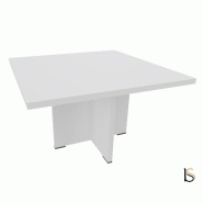Table de réunion carrée TAK- Mobel Linea - Blanc_3