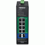 TRENDnet TI-PG103i Switch industriel Rail DIN administrable PoE+ Gigabit L2 à 10 ports, 24-57V_3