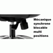 Fauteuil Président BRICE cuir synchrone - cuir noir_3