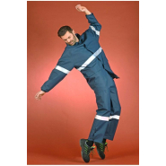 Pantalon de pluie multirisques ATEX - Réf. Pbc2relfra* - Polyester ignifugé et antistatique avec bandes rétroréfléchissantes_3