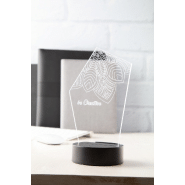 Trophée en acrylique - lampe LED multicolore - gravure laser incluse - minimum 25 pièces_3