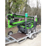 Nacelle araignée semi automotrice, tout terrain et ultra polyvalente sur pneumatiques - LEGUAN L190 - 19m_3