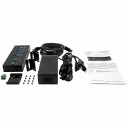 EXSYS EX-11230HMS HUB 10 ports USB 3.2 Gen 1 Din-Rail Kit et mur VIA VL811+ Chipset_3